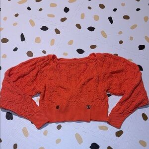 Free people cropped sweater wrap